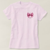 Pink Bow weiche rosa Shirt Sprichwörter, Sie sind (Design vorne)