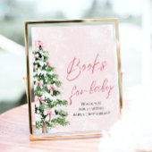 Pink Bow Weihnachtsbaum Kinderduschbücher für Baby Poster