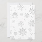 Pink Bow Weihnachtsdusche Einladung (Rückseite)