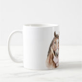 Pink Bow Western Farm Cowgirl Horse Kaffeetasse (Links)