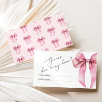 Pink Bow Wie viele Bows Baby Showspiel