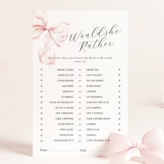 Pink Bow würde sie eher Brautparty spielen (Von Creator hochgeladen)