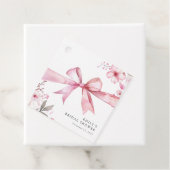 Pink Bow zähmt das Brautparty des Knotens Geschenkanhänger (Beispiel)