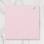 Pink Bow zähmt das Brautparty des Knotens Geschenkanhänger (Rückseite)