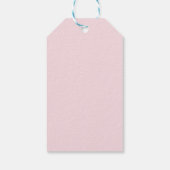 Pink Bow zähmt das Brautparty des Knotens Geschenkanhänger (Rückseite)