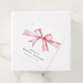 Pink Bow zähmt das Brautparty des Knotens Geschenkanhänger (Beispiel)