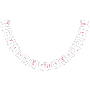 Pink Bow zähmt das Brautparty des Knotens Wimpelkette