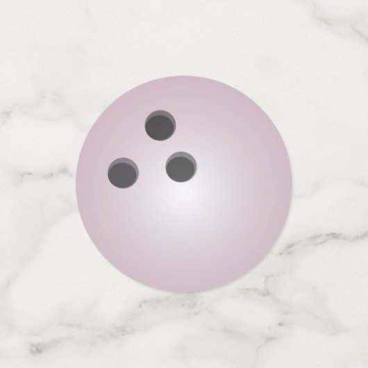 Pink Bowling Ball Konfetti (Klein Vorderseite)
