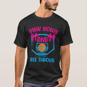 Pink Bows and Free Throws gender enthüllt Designs T-Shirt