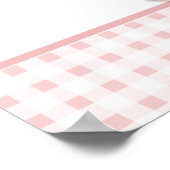 Pink Bows Baby Dusche Begrüßungszeichen Poster (Ecke)