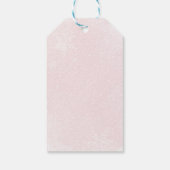 Pink Bows Baby Es ist kalt draußen Babydusche Geschenkanhänger (Rückseite)