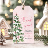 Pink Bows Baby Es ist kalt draußen Babydusche Geschenkanhänger