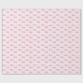 Pink Bows Baby Girl Duschgeschenk Wrap Geschenkpapier (Flach)