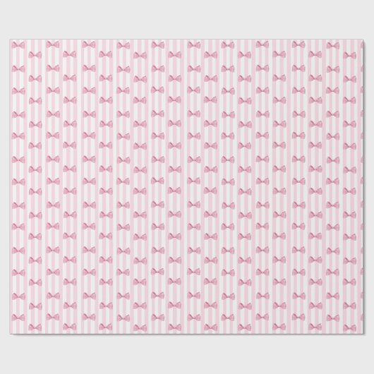 Pink Bows Baby Girl Duschgeschenk Wrap Geschenkpapier (Flach)