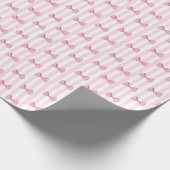 Pink Bows Baby Girl Duschgeschenk Wrap Geschenkpapier (Ecke)