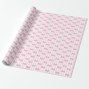 Pink Bows Baby Girl Duschgeschenk Wrap Geschenkpapier