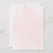 Pink Bows Christmas Tree Celebrity Baby Name Game Einladung (Rückseite)