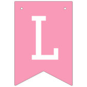 Pink Bows Class Of 2026 Graduation Party Wimpelkette (Dritte Fahne)