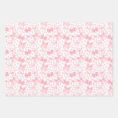 Pink Bows & Dots Geschenkpapier Set (Vorderseite 2)