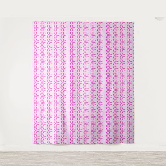 Pink Bows Extra Large Tapestry 88" x 104" Wandteppich (Vorderseite)