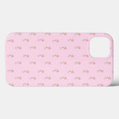 Pink Bows Floral Phone Case (Rückseite (Horizontal))