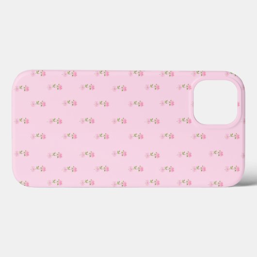 Pink Bows Floral Phone Case (Rückseite (Horizontal))