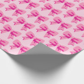 Pink Bows Geschenkpapier (Ecke)