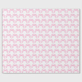Pink Bows Geschenkpapier (Flach)