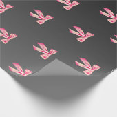 Pink Bows | Luxuriöse Hochzeiten Geschenkpapier (Ecke)