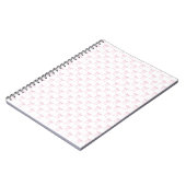 Pink Bows Muster Notebook Notizblock (Linke Seite)