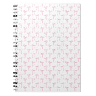 Pink Bows Muster Notebook Notizblock