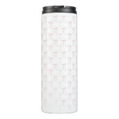 Pink Bows Muster Wasserflasche Thermosbecher (Rückseite)