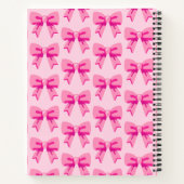Pink Bows Notizblock (Rückseite)