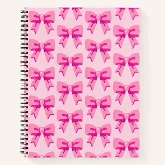 Pink Bows Notizblock (Vorderseite)