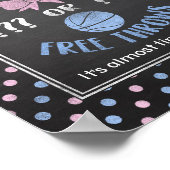Pink Bows oder Free Throws gender enthüllt Poster (Ecke)