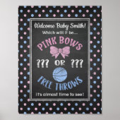 Pink Bows oder Free Throws gender enthüllt Poster (Vorne)