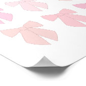 Pink Bows Poster (Ecke)