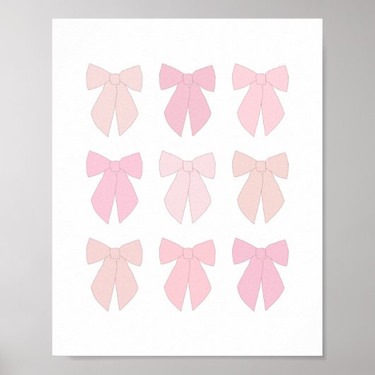 Pink Bows Poster (Vorne)