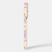 Pink Bows - Preppy Red and Pink Coquette Ästhetik Case-Mate iPhone Hülle (Rückseite / Rechts)