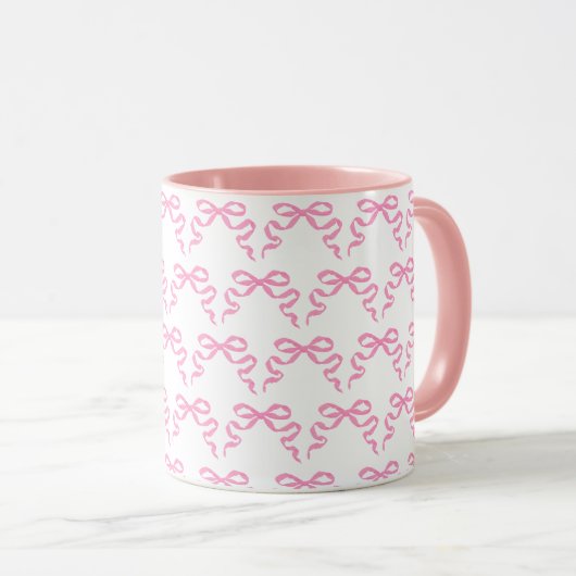 Pink Bows Tasse (VorderseiteRechts)