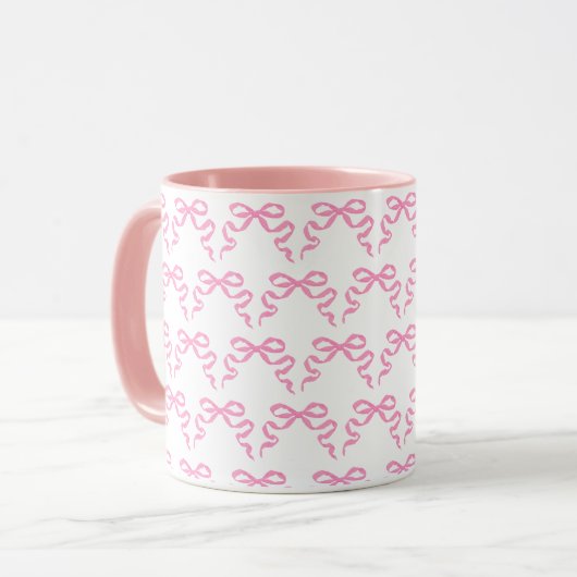 Pink Bows Tasse (Vorderseite Links)