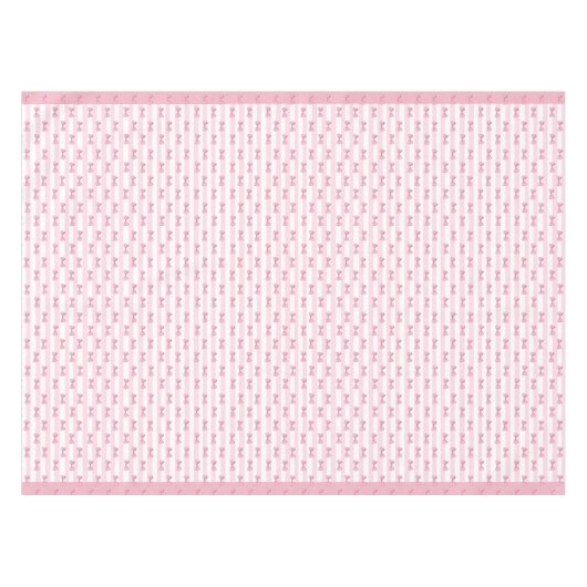 Pink Bows Tuch Tablecloth Tischdecke (Vorderseite (Horizontal))