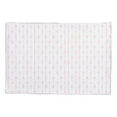 Pink Bows und Streifen Pillowcase Kissenbezug (Rückseite-Links)