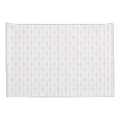 Pink Bows und Streifen Pillowcase Kissenbezug (Rückseite-Rechts)