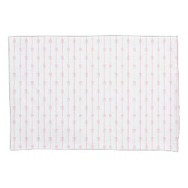 Pink Bows und Streifen Pillowcase Kissenbezug