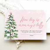 Pink Bows Weihnachten Wie groß ist Mama's Bly Game Einladung