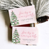 Pink Bows Weihnachten Wie groß ist Mama's Bly Game Einladung