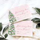 Pink Bows Weihnachten Wie viele Bows Baby Showspie Einladung