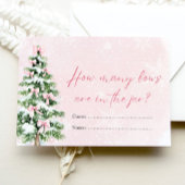 Pink Bows Weihnachten Wie viele Bows Baby Showspie Einladung