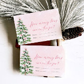 Pink Bows Weihnachten Wie viele Bows Baby Showspie Einladung